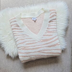 Zebra sweater V-neck 